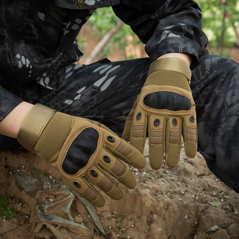 Men's Full Finger Sports Gloves, Anti-Slip and Abrasion Resistant, for Outdoor Activities