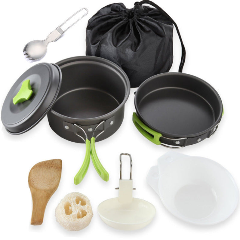 Outdoor Duo Camping Kit Cookware Set for 1-2 People