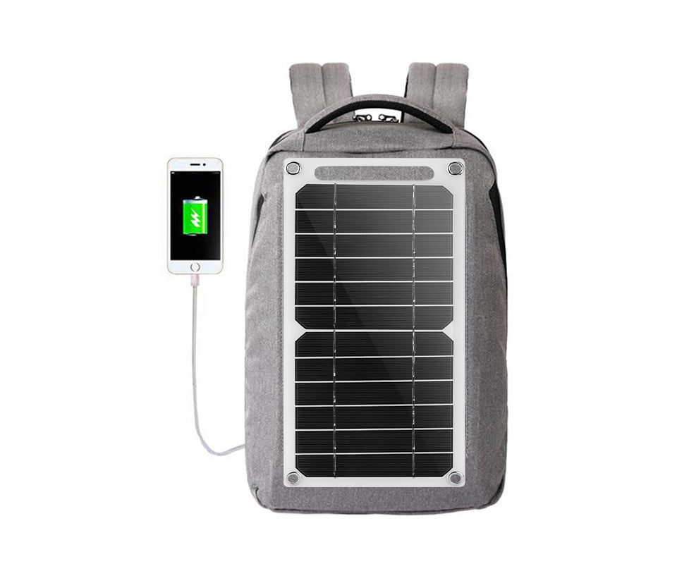 6W Solar Charger for Backpack - Monocrystalline Portable Panel