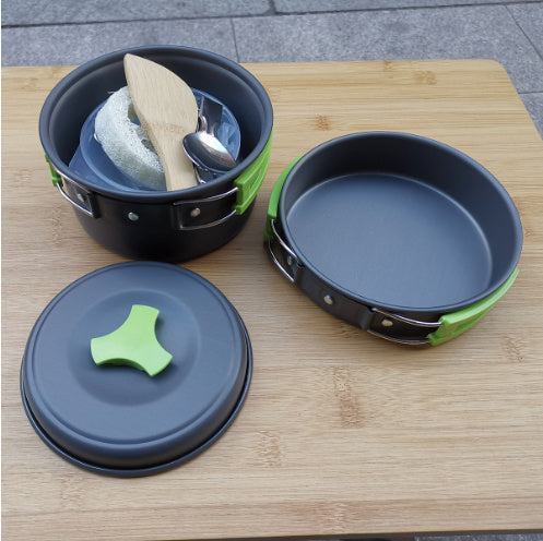 Outdoor Duo Camping Kit Cookware Set for 1-2 People