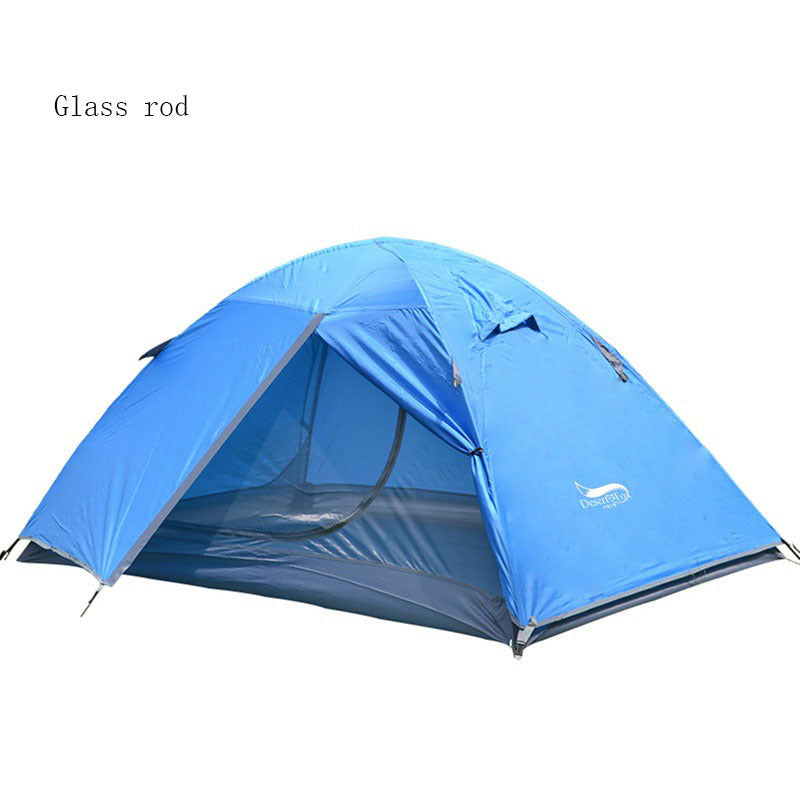 Tente Camping Ultra-Légère 2 Places - Double Couche Fibre de Verre 1,8kg - Camp de Base Farzen+