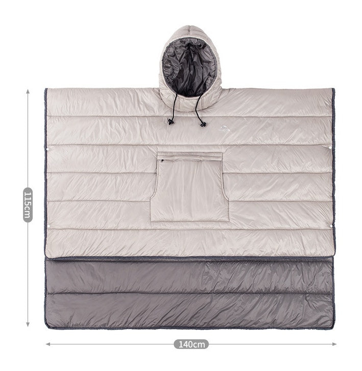 Portable Nylon Camping Cape - Ultra-Light Travel Blanket 800g