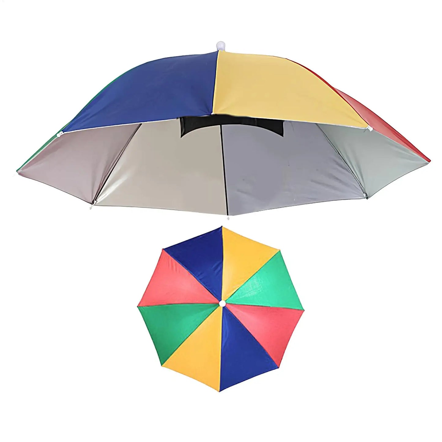 Hands-Free Umbrella Hat - Adjustable UV Protection 69cm