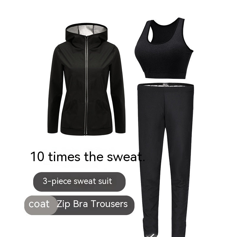 Plus Size Heated Sport Suit - Milk Silk 3 Pieces M-5XL