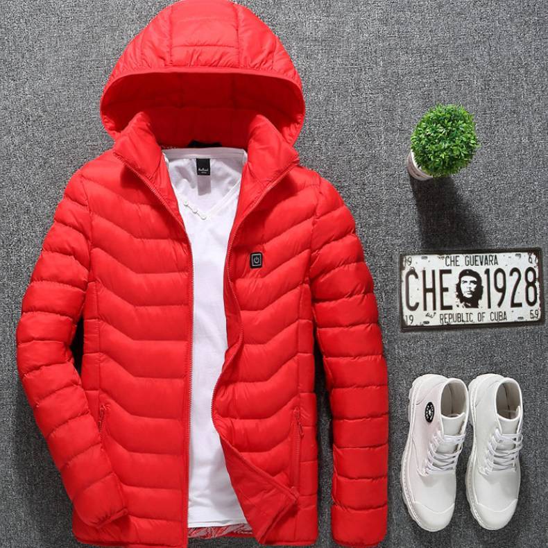 Veste Chauffante USB Homme Hiver - Thermique Coton