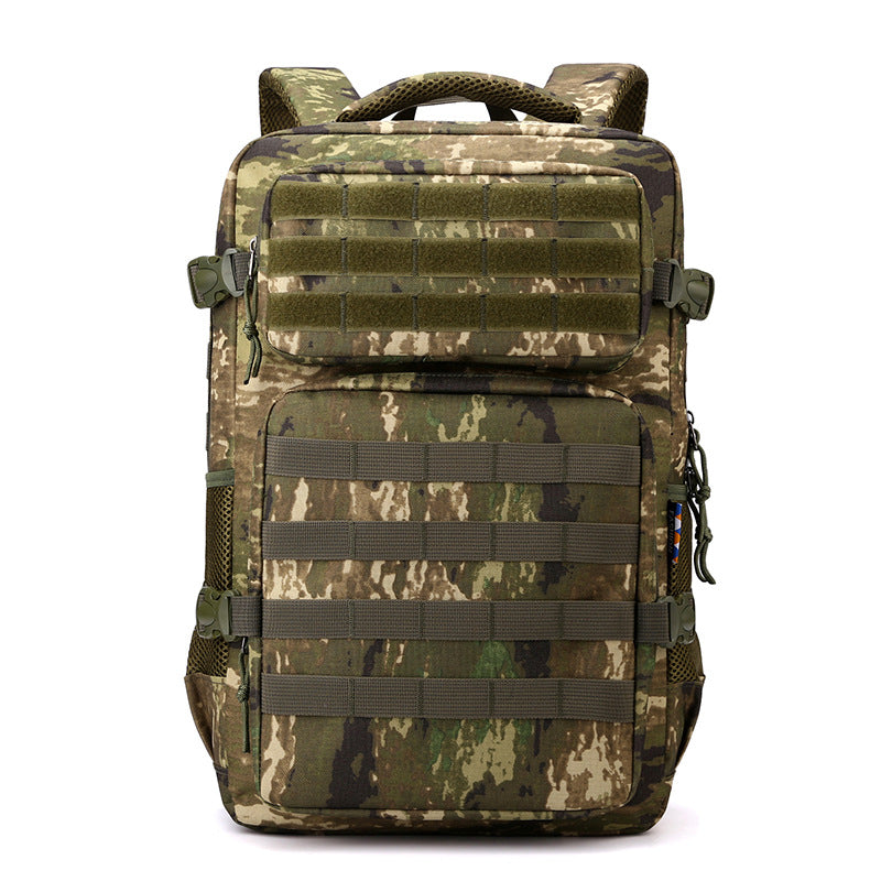 Multifunctional large capacity hiking backpack with outdoor camouflage pattern