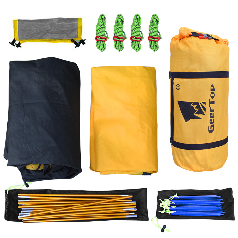 2 Person Double Wall Camping Tent - Easy to Set Up and Waterproof 3000mm