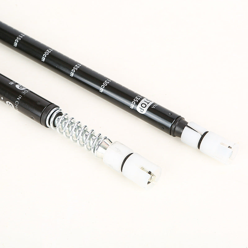 Telescopic Aluminum Walking Stick Straight Handle - 335g