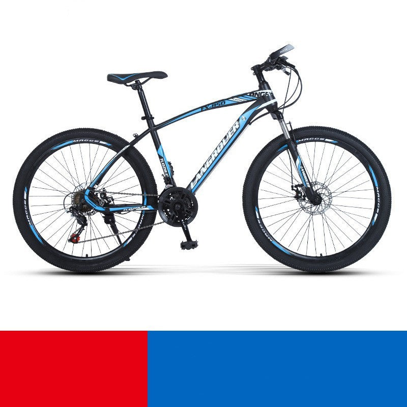 Cross-Country Mountain Bike Variable Speeds - Shock Absorbers & Steel-Carbon Frame - AED4 Competition Bike
