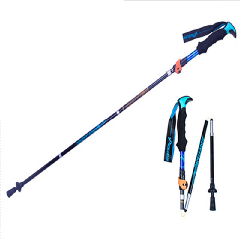 Retractable Folding Hiking Pole Straight Handle - 320g