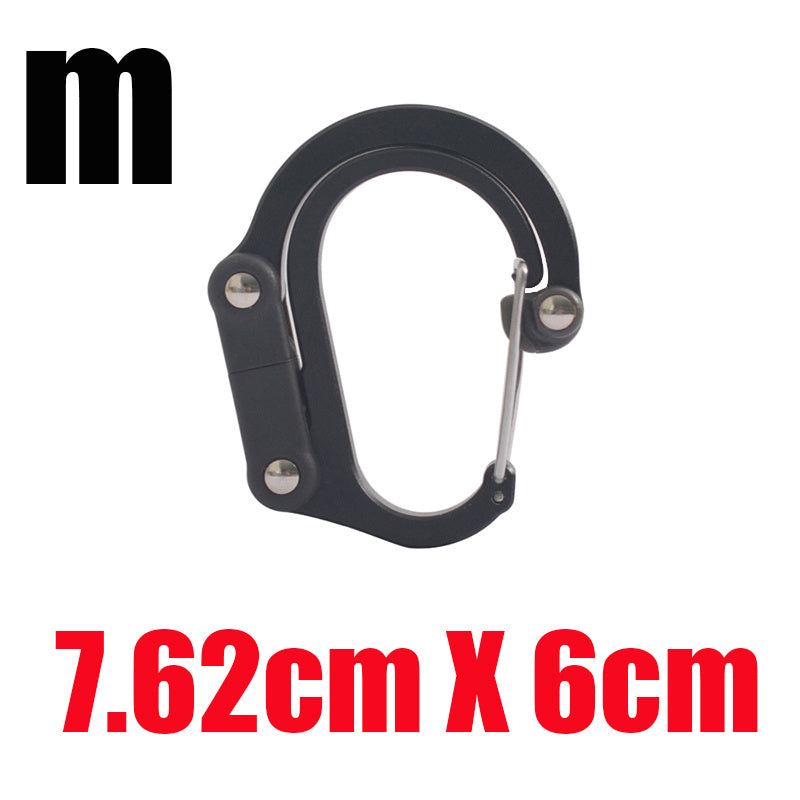 3-in-1 Hybrid Rotating Carabiner - Multi-Function Clip 18kg