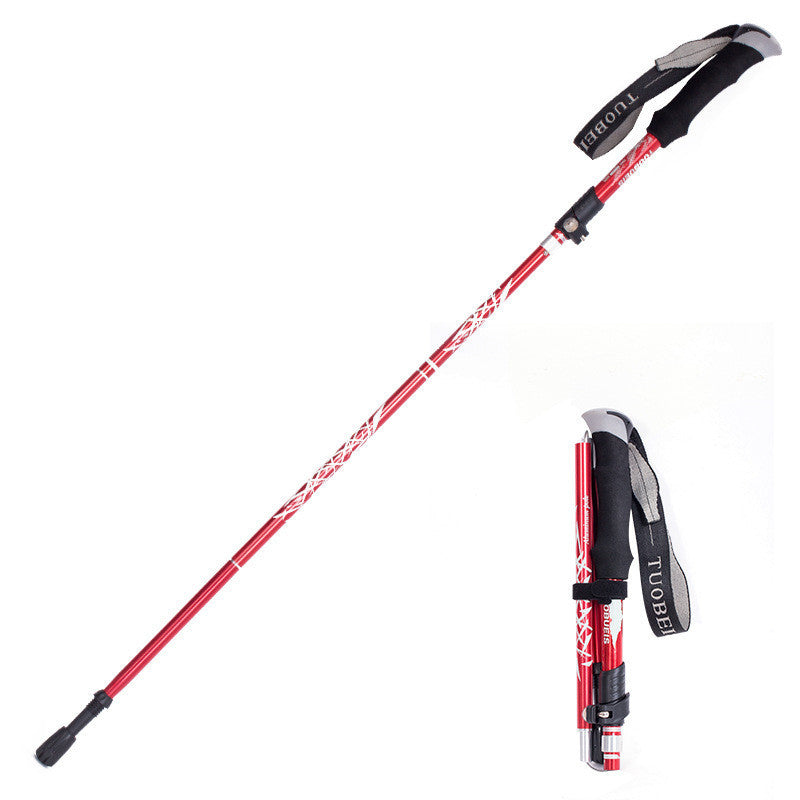 Telescopic Hiking Poles 7075 Aluminum - 5 Adjustable Sections