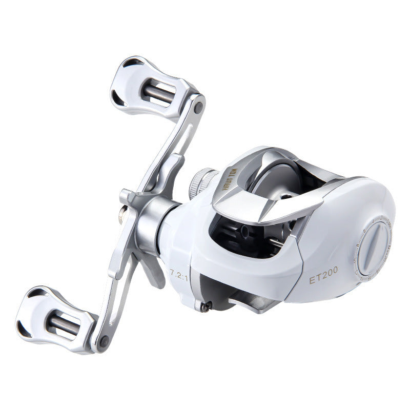 White Micro-Object Baitcasting Reel - AED4 Drop Wheel