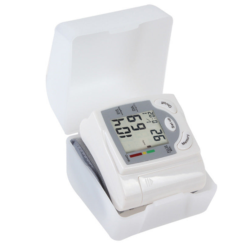 Automatic Digital Wrist Blood Pressure Monitor - Blood Pressure Measurement for Seniors Simple Interface
