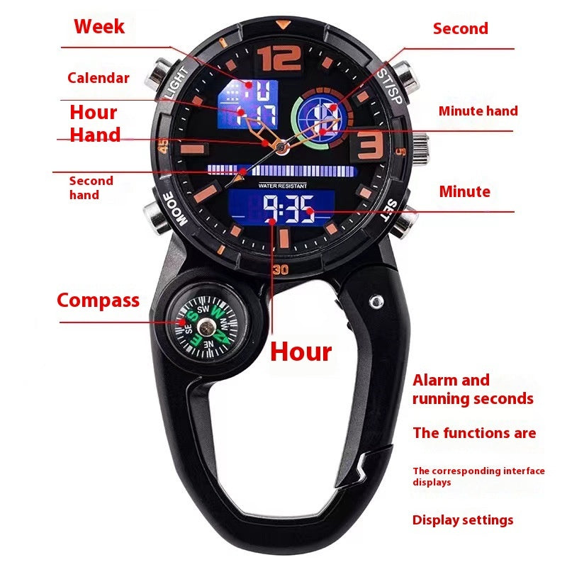 Montre Multifonctionnelle Boussole - Outdoor Navigation 65g - Camp de Base Farzen+