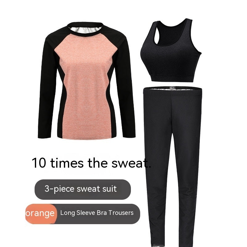 Plus Size Heated Sport Suit - Milk Silk 3 Pieces M-5XL