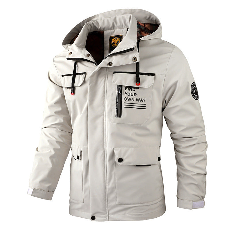 Men's Waterproof Windproof Jacket - Winter Hiking