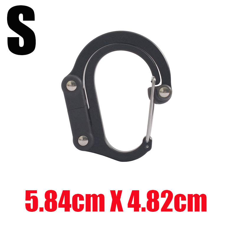 3-in-1 Hybrid Rotating Carabiner - Multi-Function Clip 18kg