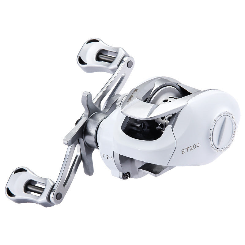 White Micro-Object Baitcasting Reel - AED4 Drop Wheel