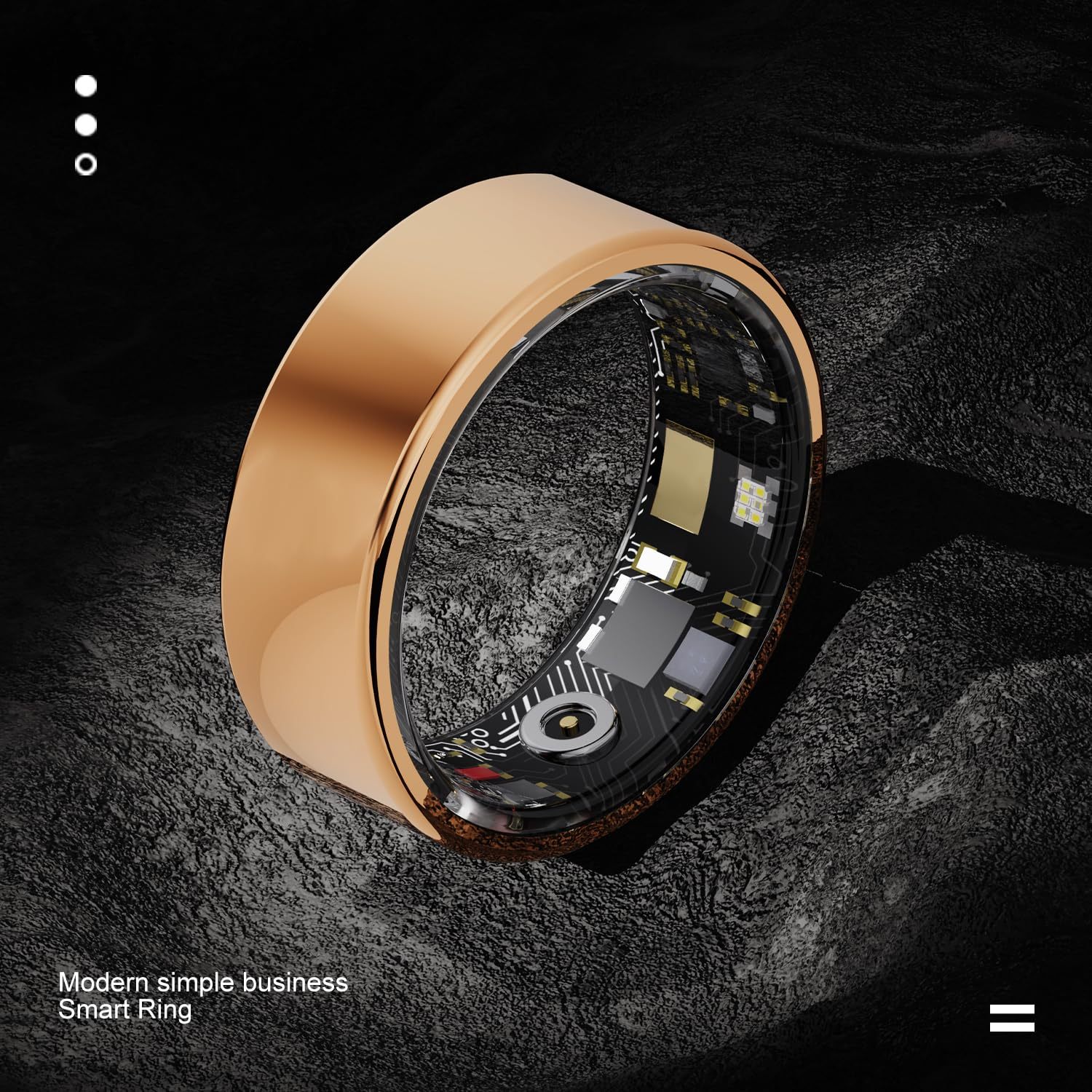 Bague Connectée Santé - Fitness Sommeil IP68 Bluetooth - Camp de Base Farzen+