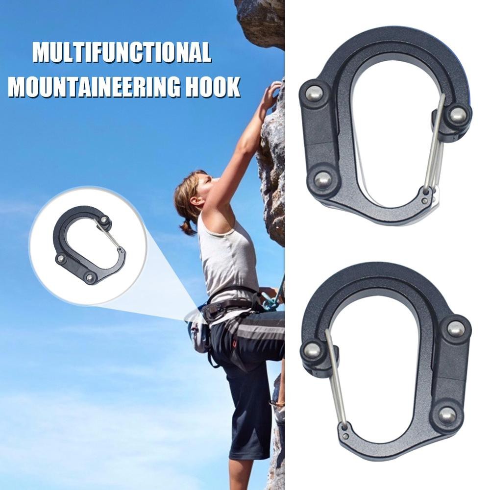 3-in-1 Hybrid Rotating Carabiner - Multi-Function Clip 18kg