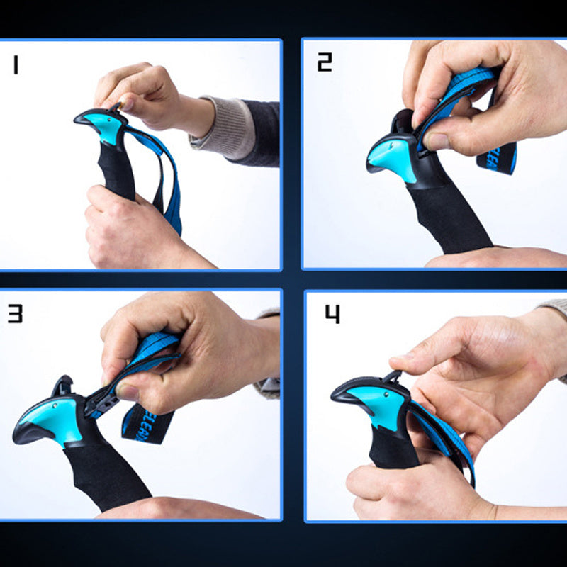 Retractable Folding Hiking Pole Straight Handle - 320g