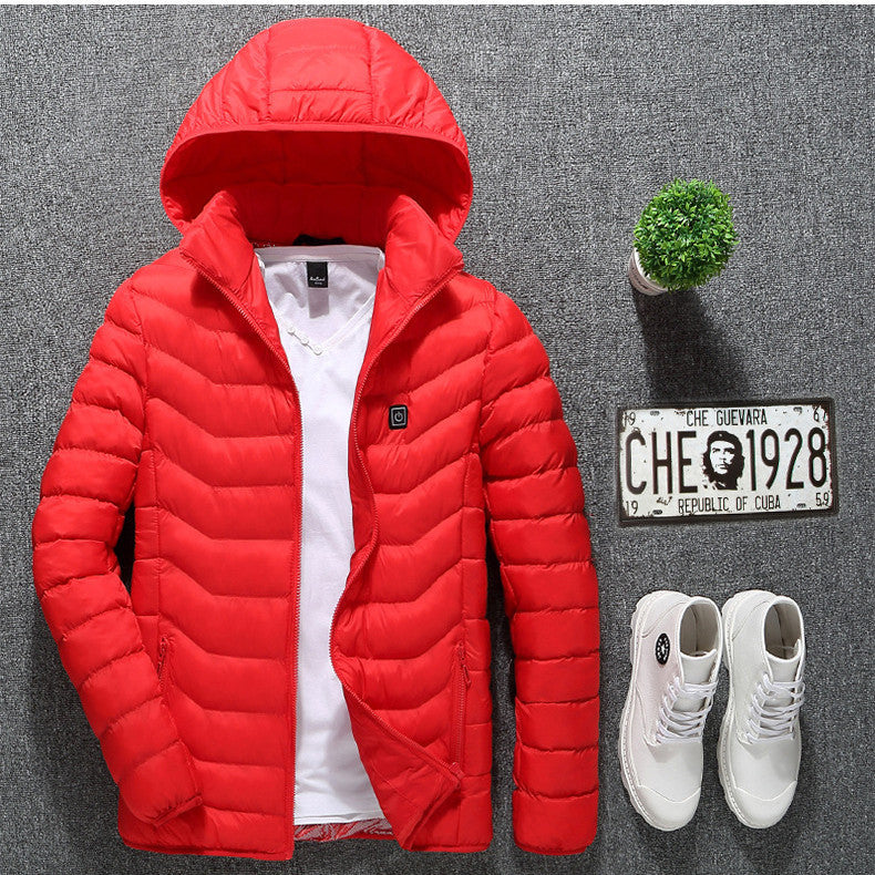Veste Chauffante USB Homme Hiver - Thermique Coton
