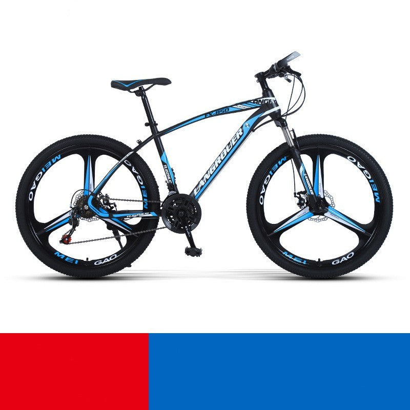 Cross-Country Mountain Bike Variable Speeds - Shock Absorbers &amp; Steel-Carbon Frame - AED4 Competition Bike