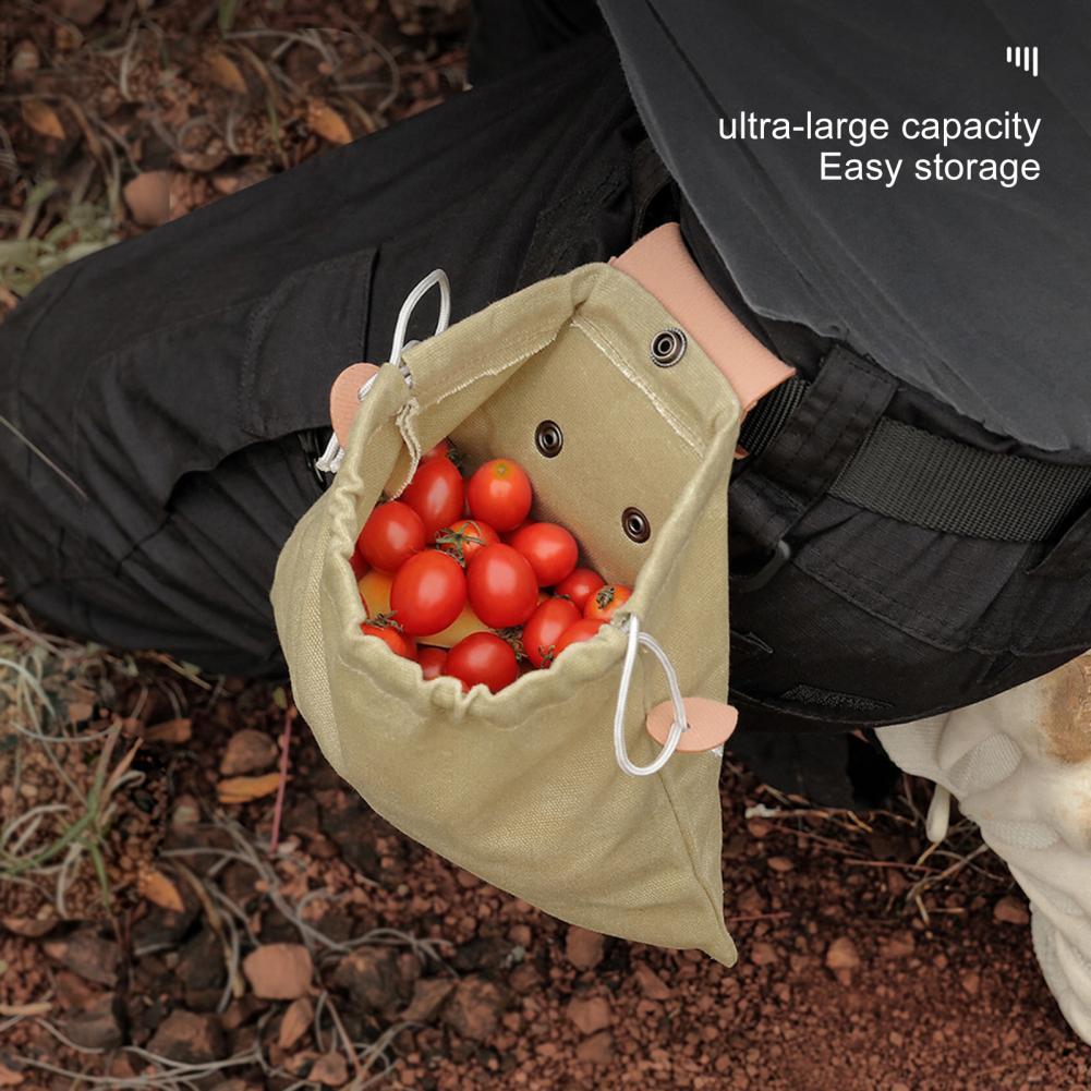 Foldable Canvas Picking Bag - Multifunction Kit Size 23x21cm