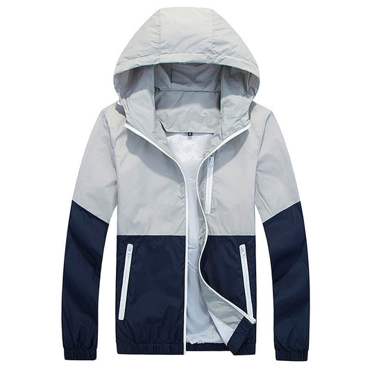 Men's Hooded Trench Jacket - Spring Autumn Fine Trend 350g