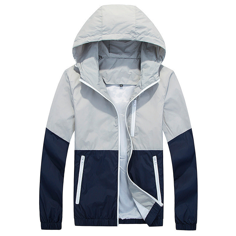 Men's Hooded Trench Jacket - Spring Autumn Fine Trend 350g
