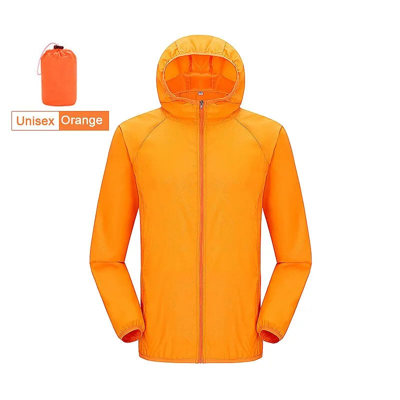 LNGXO Unisex Waterproof Hiking Jacket - Windproof Anti-UV Quick Drying