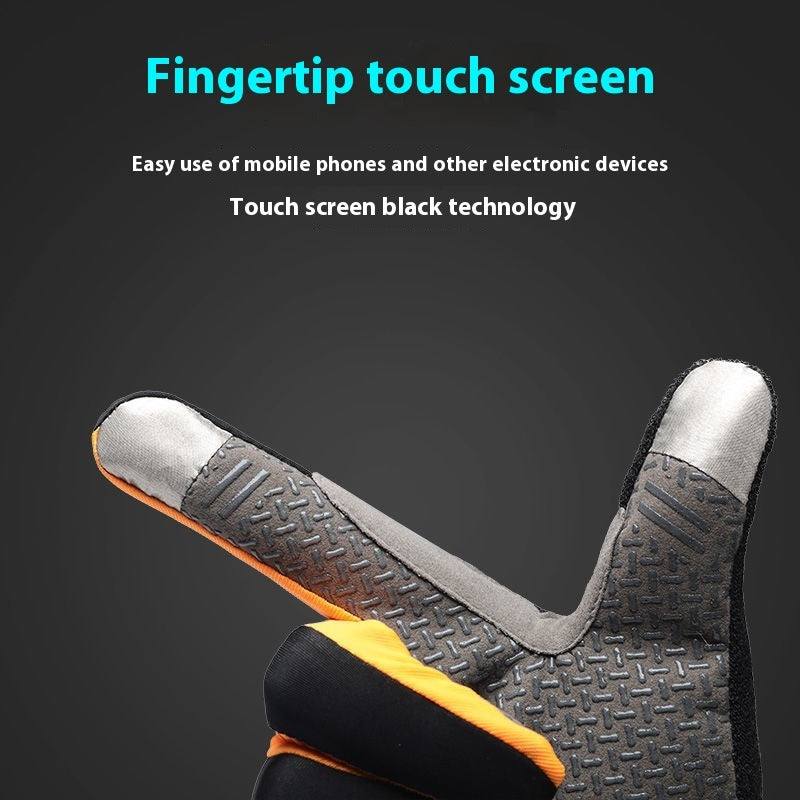 Cycling Gloves Sun Protection Nylon - Shock Absorption Resistant 4 Colors AED4