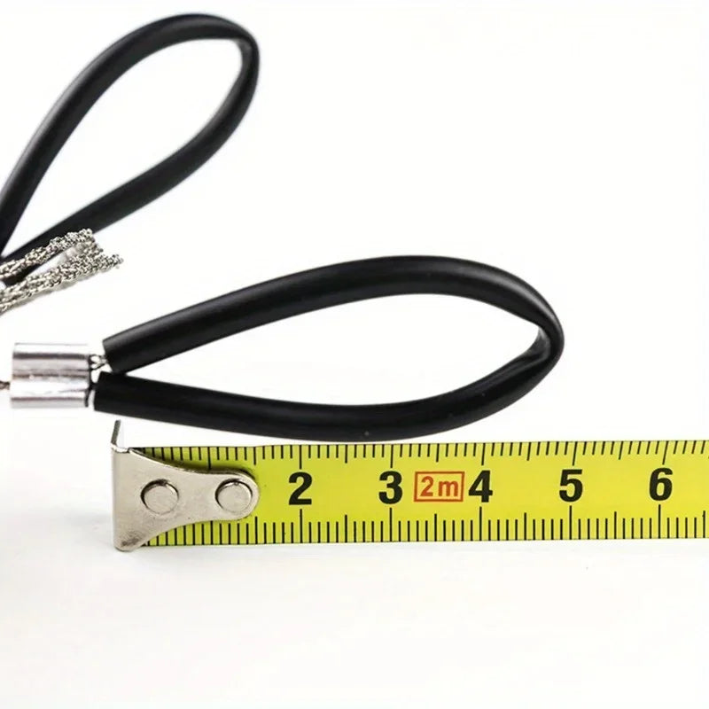 Stainless Steel Pocket Wire Saw - Ultra-Light Survival Finger Grip 68cm