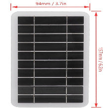 Portable Solar Charger - Minimalist Eco-Friendly USB