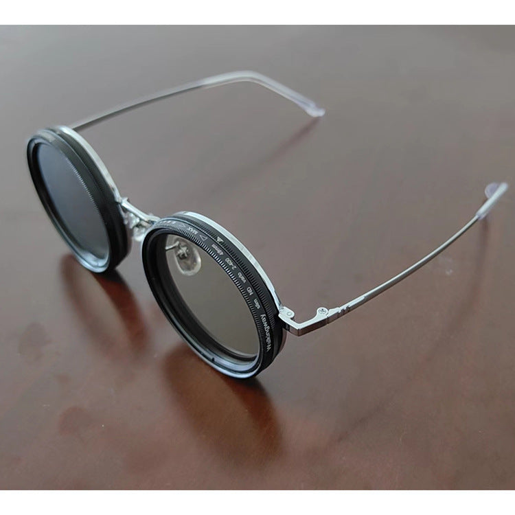 Polarized Sunglasses 9 Levels UV Protection Adjustable Transparent Pro