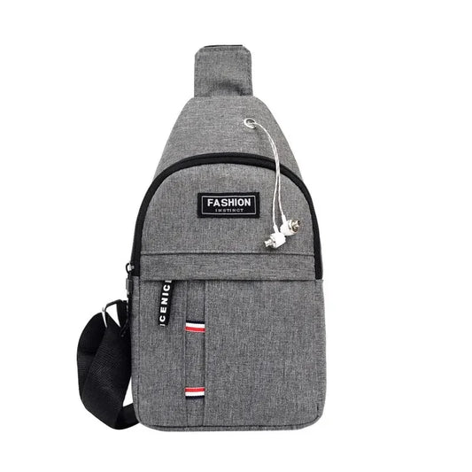 Men's Fashion Lightweight Minimalist Shoulder Bag Large Capacity Casual Sports Crossbody Bag