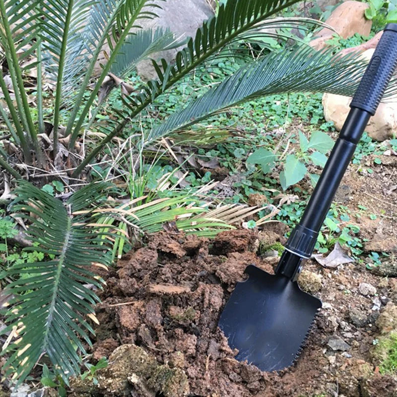 Multifunctional Folding Shovel - Telescopic Camping Garden Snow Scraper