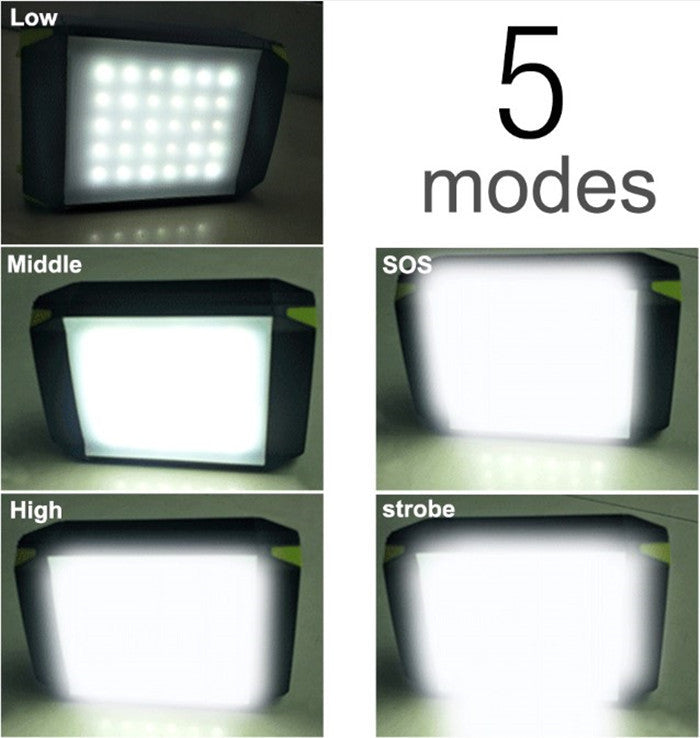 Rechargeable LED Camping Lamp - USB Power Bank