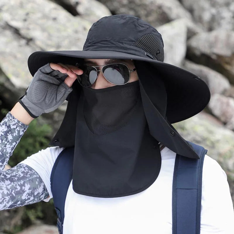 Adjustable Foldable Hat - Breathable Sun Protection Unisex Outdoor