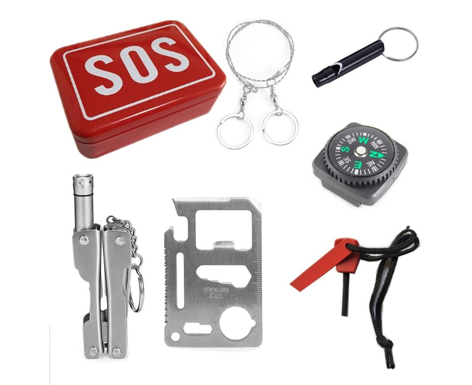 SOS Multi-Tool Box - Emergency Camping Iron Kit 250g