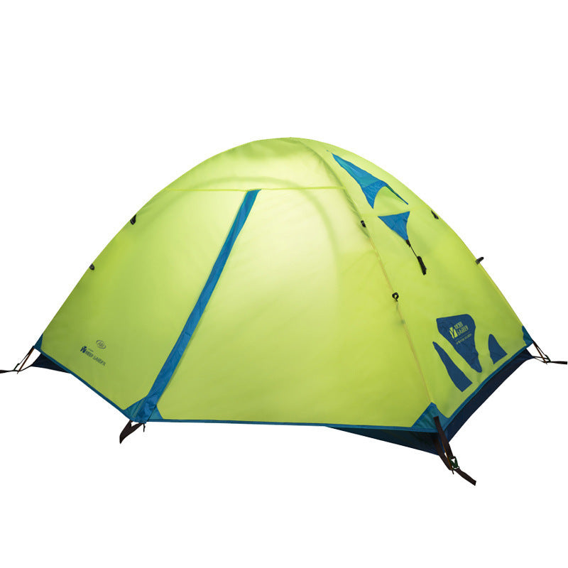 Double Layer Camping Tent - Aluminum Pole 140x210cm 2 Persons