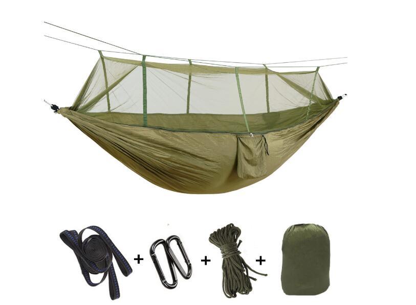 Double Parachute Hammock Mosquito Net - 210T Nylon Anti-Insects
