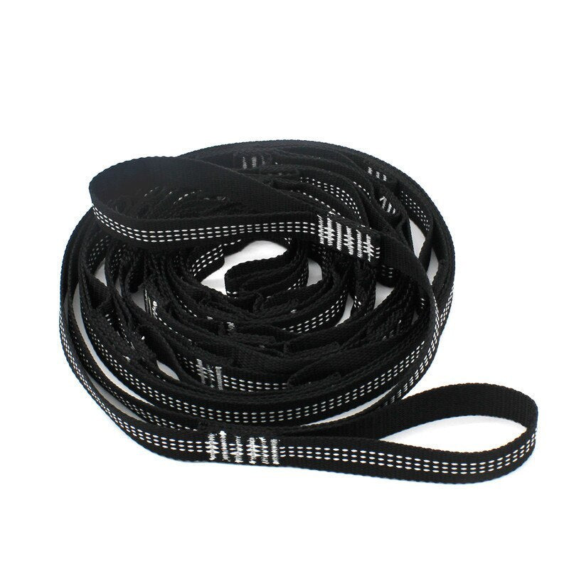 Ultra-Resistant Outdoor Hammock Straps - Set of 2 Straps 2.8m x 2.5cm