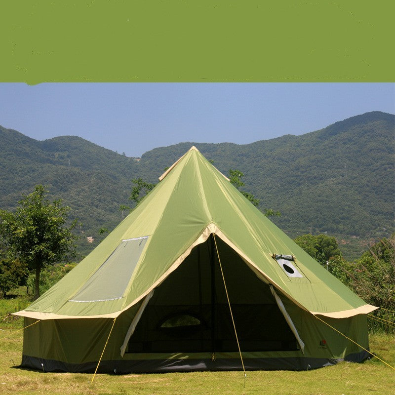 Pyramid Yurt Tent 8+ Persons - Oxford 210D Chimney 4-5m