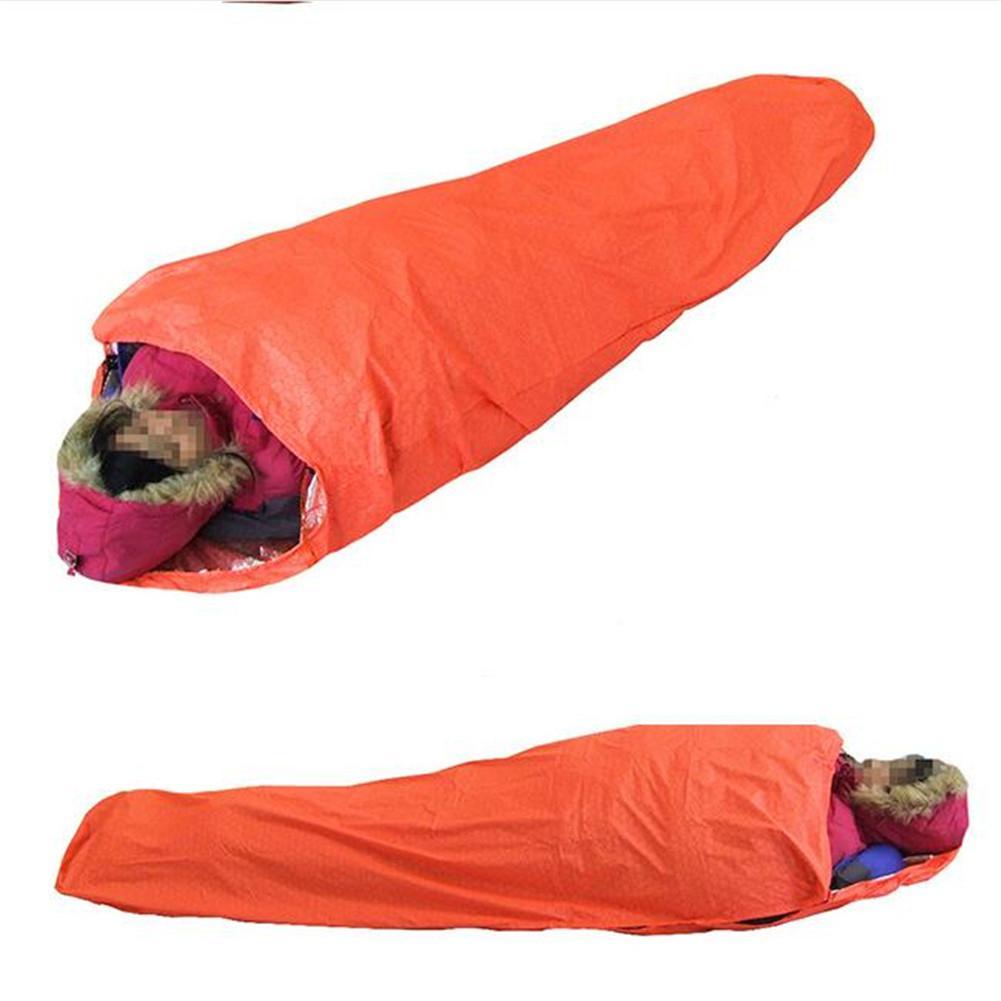 Reflective Insulated Sleeping Bag - 15D Nylon Silver Ultralight 281g