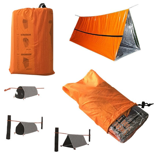 Emergency Aluminum Sleeping Bag - 200g Thermal Insulation Survival Kit