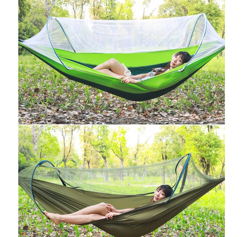 2 Person Parachute Hammock with Mosquito Net - 210T Nylon Taffeta