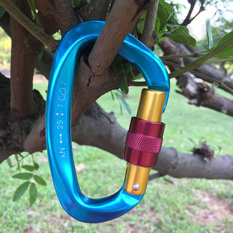 Pro Climbing Carabiners Aluminum 7075 Safety 25kN Ultra-Light