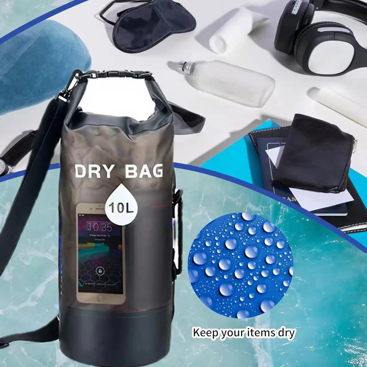 Waterproof PVC Drawstring Bag 100g